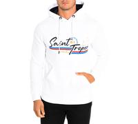 La Martina TMF321-FP225 Mens Hoodie - White Cotton - Size Small