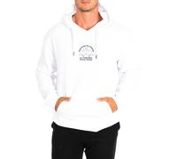 La Martina TMF603-FP533 Mens Hoodie - White Cotton - Size Large
