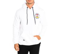 La Martina TMF607-FP225 Mens Hoodie - White Cotton - Size Small
