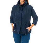 La Martina Womens long-sleeved high-neck jacket with adjustable drawstring at mid-waist LWO004 - Blue - Size Small