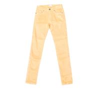 La Martina Womens Shiny stretch pants with skinny-cut hems JWT010 woman - Yellow Cotton - Size 33 (Waist)
