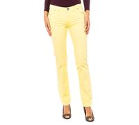 La Martina Womens Stretch elastic pants with skinny-cut hems LWT006 woman - Yellow Cotton - Size 27 (Waist)