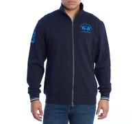 La Martina YMF300-FP568 Mens Regular Fit Zip Up Sweatshirt - Blue - Size Small