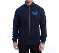 La Martina YMF300-FP568 Men's Regular Fit Zip Up Sweatshirt Navy