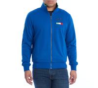 La Martina YMF602-FP112 Mens Zip Up Sweatshirt - Blue - Size Large