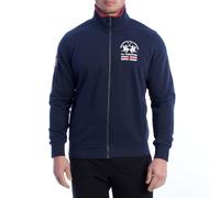 La Martina YMF602-FP112 Men's Zip Up Sweatshirt Navy Blue