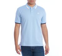 La Martina YMP006-PK001 Mens Slim Fit Short Sleeve Polo Shirt - Blue - Size Medium