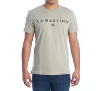 La Martina YMR005-JS206 Mens Regular Fit Short Sleeve T-Shirt - Grey - Size 2XL