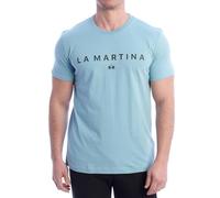 La Martina YMR005-JS206 Men's Regular Fit Short Sleeve T-Shirt Turquoise