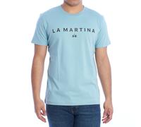 La Martina YMR005-JS206 Mens Regular Fit Short Sleeve T-Shirt - Turquoise - Size 2XL