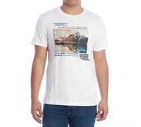 La Martina YMR312-JS206 Mens Regular Fit Short Sleeve T-Shirt - White - Size X-Large