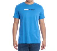 La Martina YMR314-JS206 Mens Regular Fit Short Sleeve T-Shirt - Blue - Size X-Large