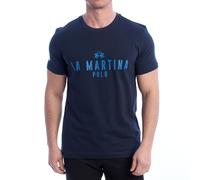 La Martina YMR322-JS206 Men's Regular Fit Short Sleeve T-Shirt Blue