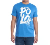 La Martina YMR323-JS206 Mens Regular Fit Short Sleeve T-Shirt - Blue - Size Small