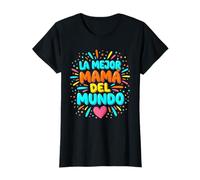 La Mejor Mama Del Mundo Spanish Dia De Las Madres Cute Heart T-Shirt