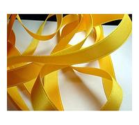 La Mercerie 22355-0006-0032 Satin Ribbon, Fabric, 0032 Yellow, 25 m x 6 mm, Metre