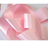 La Mercerie 22355-0070-0004 25 m x 70 mm Satin Ribbon, Fabric, Clear