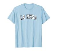 La Mesa California Vintage Athletic Sports B&W Print T-Shirt