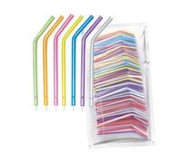 LA MIERE 1000 Per Bag Dental Air Syringe Tip Water Syringe Tip Disposable Spray Nozzles Tips Assorted Rainbow Triple. Fit All Standard A-W Syringes. (500 Pieces, Outer Rainbow)