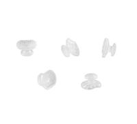 LA MIERE 10Pcs Dental Orthodontic Lingual Button Bondable Ceramic clear lingual buttons Rectangular