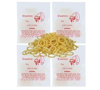 LA MIERE 400 Pack Orthodontic Elastics Dental Rubber Bands Intraoral Elastic Bands (Heavy, 6.5 Oz, 1/4'' (6.4mm))