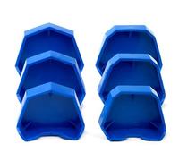 LA MIERE 6 Pcs Dental Model Base Forming Kit, Dental Model Base Former, Dental Casting Trimming Impression Tray Small+ Medium+ Large Set