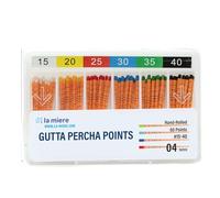 LA MIERE Dental Gutta Percha Points .04 Taper, #15-40 with mm Mark, 60P
