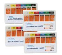 LA MIERE Dental Gutta Percha Points .06 Taper, #15-40, 60P, 4PKs