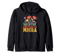La Migra Immigration Protest Signs Unity Zip Hoodie