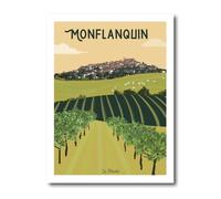 La Mixerie Monflanquin Poster 30 x 40 cm - Lot-et-Garonne - City Wall Decoration