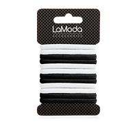 LA MODA PONYTLS ASST BLACK & WHITE
