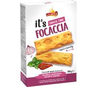 La Mole Basil, Dried Tomato & Onion Focaccia, Oven Baked Bread Slices. Best Served with Meats, Soft Cheeses & Olives or Partnered with Dips and Soups, 100g Bag