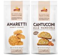 La Mole - Italian Biscuits Selection | Amaretti (200g) & Cantuccini (200g) | Gourmet Artisan Italian Biscuits | Made in Italy