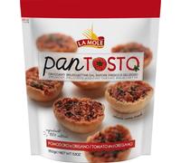 La Mole Tomato & Oregano Pan Tosto, Oven Toasted Brushetta. Best Served with Meats, Soft Cheeses & Tomatoes or Partnered with Dips and Soups, Kosher Friendly, 150g Bag
