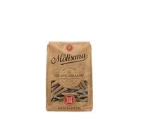 La Molisana Wholemeal Penne Rigate No. 20, High-Fibre Durum Pasta - 500g | Bronze Drawn Whole Grain Penne Rigate Made from Italian Durum Wheat, High Fibre, Rough and Bite Resistant, 500 g