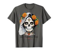 La Muerte Es Vida - Elegant Día de los Muertos Catrina T-Shirt