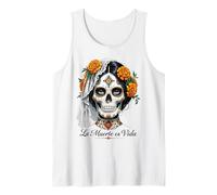 La Muerte Es Vida - Elegant Día de los Muertos Catrina Tank Top