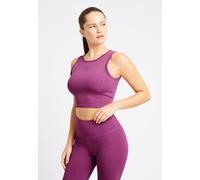 LA.Nation Women's Performance Sleeveless Crop Top in Purple | Size: XS LA.Nation Purple XS