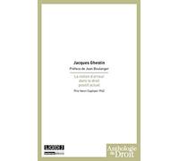 la notion d'erreur dans le droit positif actuel: PRIX HENRI CAPITANT 1962
