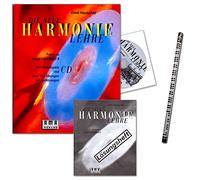 La Nouvelle Harmonie Leçon - 100 EXERCICES avec manche beiliegendem Solution à tous les Chapitres de la Théorie de livres la nouvelle Harmonie Leçon Ruban 1 et 2 - avec CD et crayons de Piano