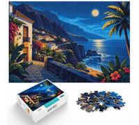 La Palma Night Scene Paper Jigsaw Puzzle 1000pcs (52x38cm) Gift for Adults | For jigsaw fans who prefer a longer challenge, this adult jigsaw puzzle with 1000 pieces suits patient puzzle fans.