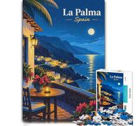 La Palma Night Scene Puzzle 1000pcs (70x50cm) for Adults | For a thoughtful indoor hobby: Adult jigsaw puzzle with 1000 pieces; for puzzle fans who enjoy a patient challenge.