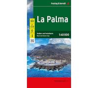 La Palma Road and Leisure Map 1:40,000: Innenstadtpläne, Wanderwege