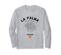 La Palma Shell Spanish Flag Clam Spain Canary Islands Long Sleeve T-Shirt