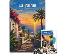La Palma Sunset Adult Jigsaw Puzzle 1000pcs (70x50cm) Challenge | For adults who enjoy jigsaws, this adult jigsaw puzzle with 1000 pieces works well for longer puzzle sessions.