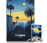 La Palma Sunset Adult Jigsaw Puzzles 1000 Pieces Smart Fun Educational Game Great Heartfelt Meaningful Present Size 50x75cm