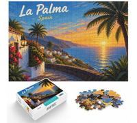 La Palma Sunset Jigsaw 1000pcs (70x50cm) for Adults | For a calm Advent activity: Adult jigsaw puzzle with 1000 pieces; for puzzle lovers who enjoy a longer seasonal challenge.