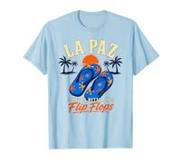 La Paz Baja Mexico - Life is Better in Flip Flops Beach T-Shirt