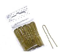 La Peach Fashions Ladies Hair Styling Bobby Pins & Kirby Grips - Waved & Bun Pins, 50 mm (Blonde)