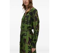 La Petite Française Chercheuse floral-print shirt dress - Green 36